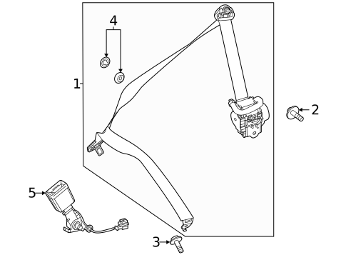 Third Row Seat Belts for 2024 Mercedes-Benz EQB 350 #0