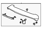 74900TGSA01ZD - : 2019 2020 Honda Passport - Garnish Assembly Tailgate Spoiler *NH797M* (Modern Steel Metallic) for Honda: Passport Image