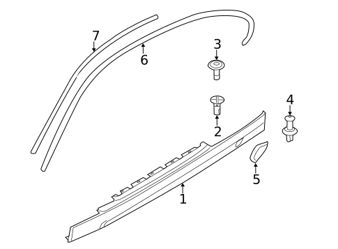 Exterior Trim - Pillars for 2013 BMW 135is #2