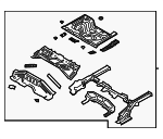 65500K2100 - Body: Floor Pan Assembly for Hyundai: Venue Image