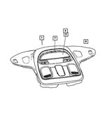 1AU40BD1AA - Instrument Panel and Radios and Consoles: Overhead Console Housing for Mopar Image