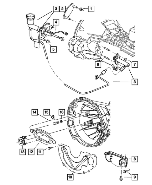 Clutch Controls for 2007 Dodge Ram 2500 #0