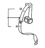 8N8857805V04 - Electrical: Belt &amp; Retractor for Audi: TT, TT Quattro Image