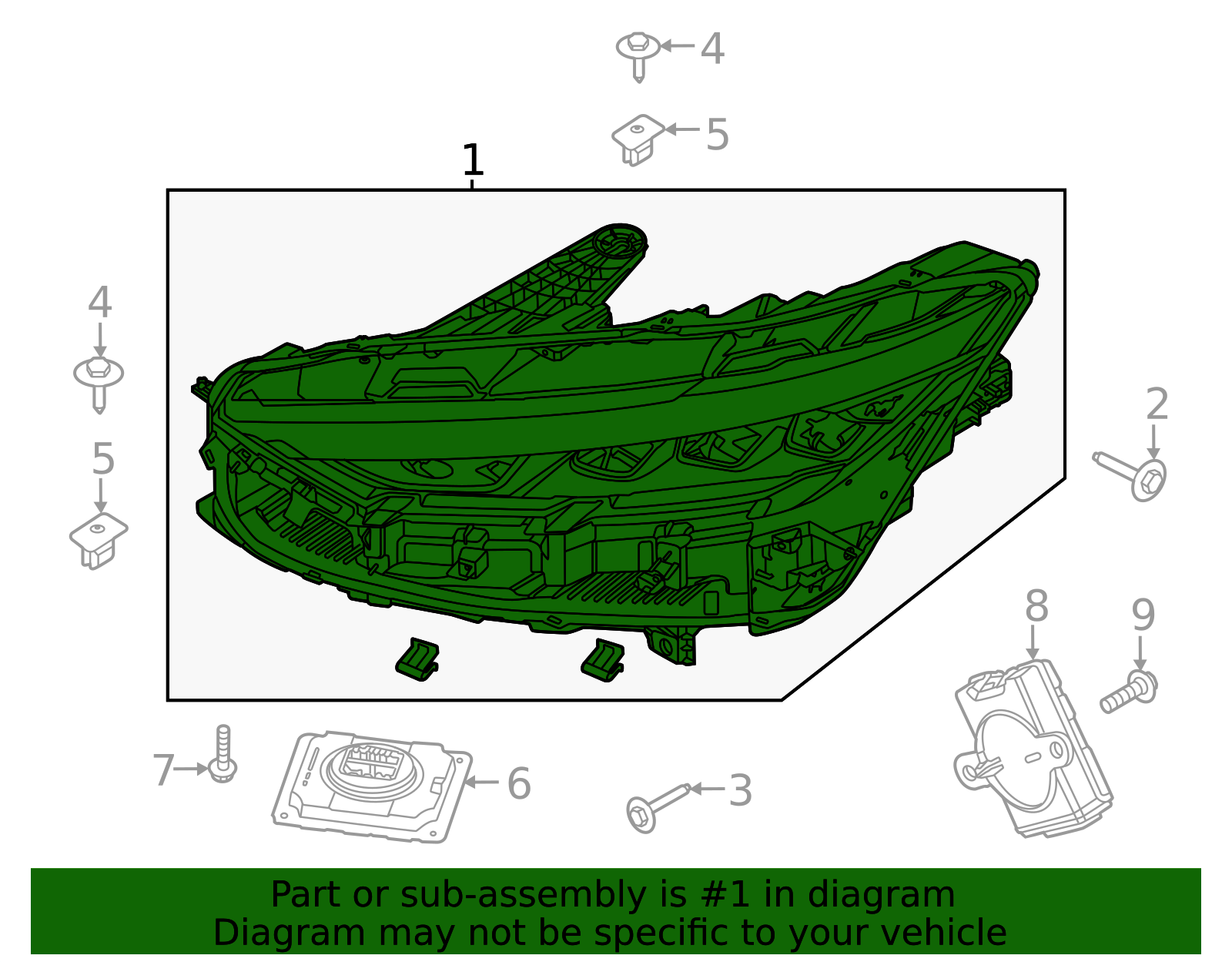 LJ8Z-13008-W - Composite Assembly - 2021-2024 Ford Mustang Mach-E