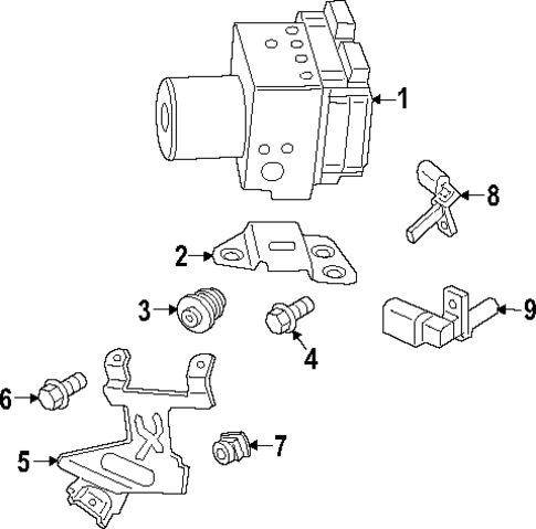 ABS Components for 2025 Porsche Cayenne #0