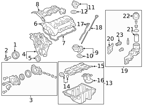 Oil Pump for 2014 Cadillac CTS #1