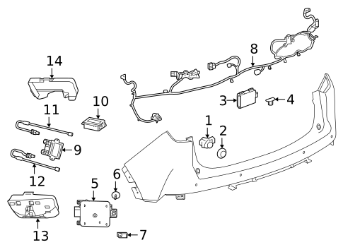 Electrical Components for 2020 Cadillac XT4 #0