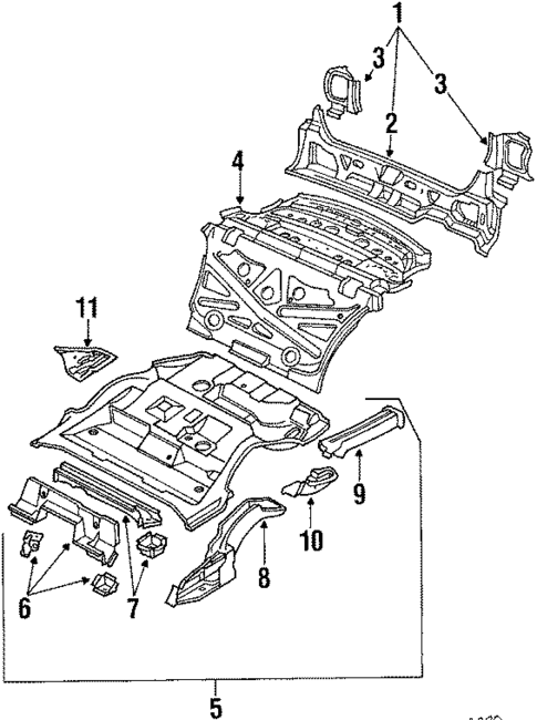 Rear Body for 1989 Audi 80 Quattro #0