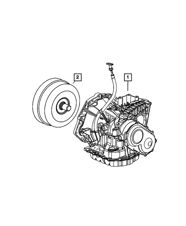 R5095330AC - Automatic Transaxle 4 Speed: With Torque Converter Transaxle Package for Mopar Image