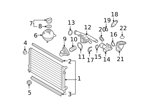 Radiator & Components for 2025 Volkswagen Taos #24