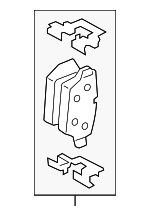 34219808172 - : Brake Pads Rear for Mini: Cooper Countryman, Cooper Paceman Image