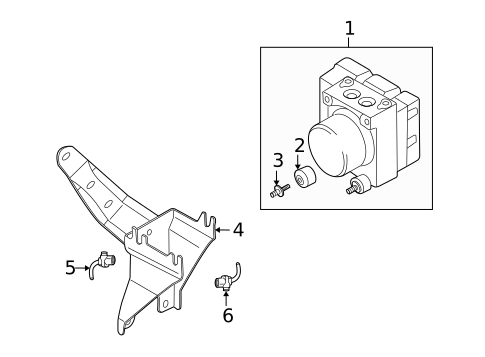 ABS Components for 2013 Mitsubishi Outlander #0
