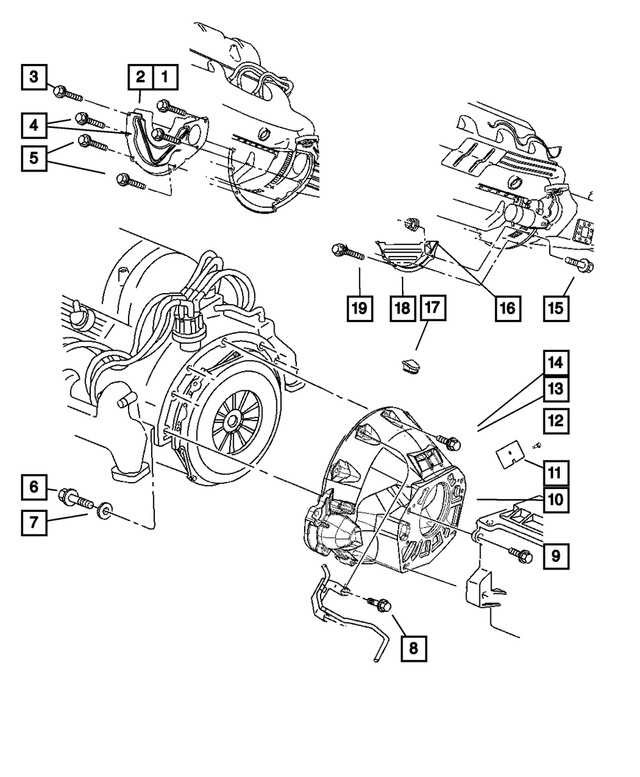 53005474 - : Mopar Shield Clutch Housing Vent for Mopar Image