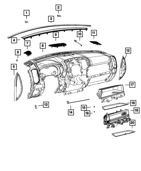 Instrument Panel for 2021 Ram 3500 #2