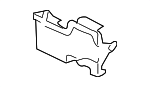 74125SDAA00 - Body: Hood Latch Cover for Honda Image