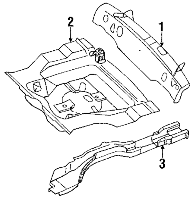 7451471A35 - : Rear Floor Pan for Nissan Image