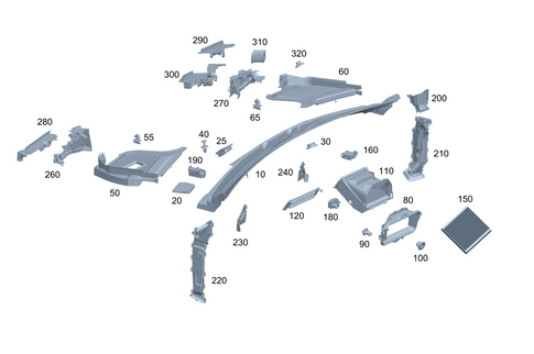 Water Baffle with Intake Shell for 2024 Mercedes-Benz GLE350 #0