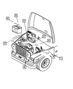 68000703AA - Labels All Vehicle Locations: Emission Label for Jeep: Wrangler Image