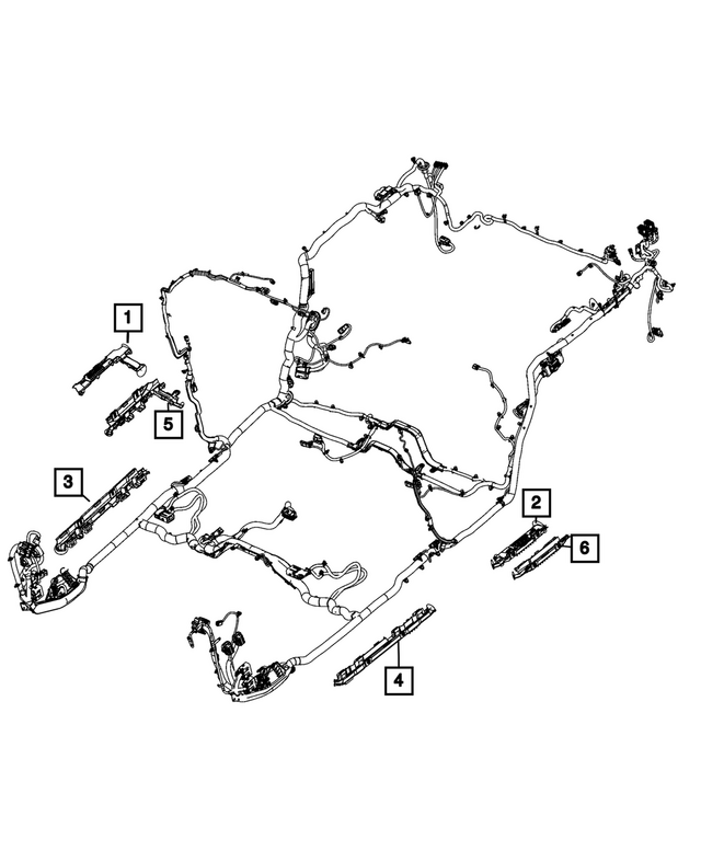 68527554AA - Electrical: Wiring Trough for Mopar Image