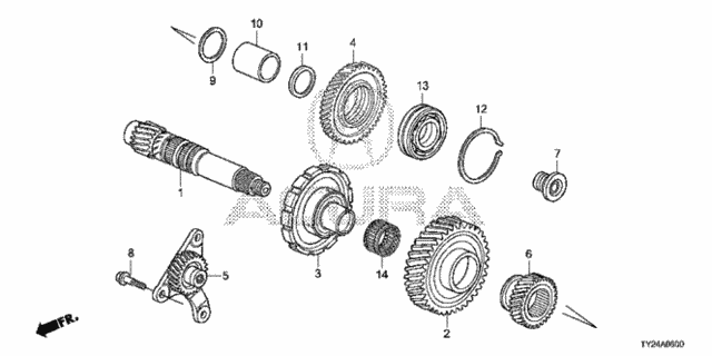 AT Countershaft (6AT) for 2015 Acura RLX #0