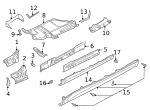 7129904223 - Body: Rocker Molding Nut for BMW Image