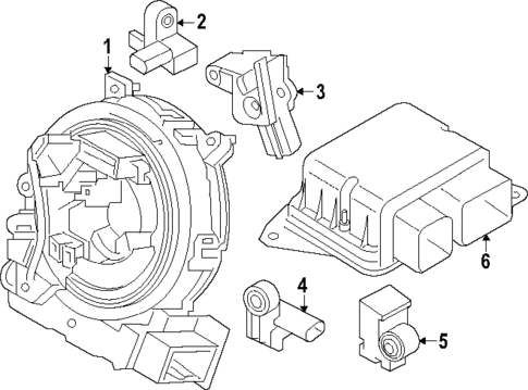 Air Bag Components for 2024 Ford Ranger #1