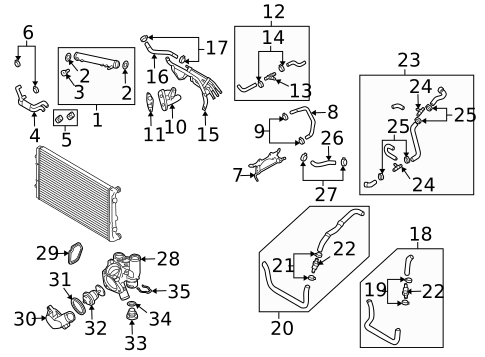 Hoses & Lines for 2006 Audi TT Quattro #0