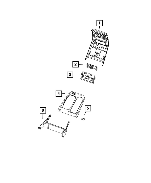 7LS50TX7AF - Interior Trim: Console End Cap for Mopar Image