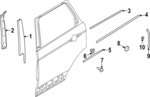 LR181877 - : Front Molding Insulator for Land-Rover Image
