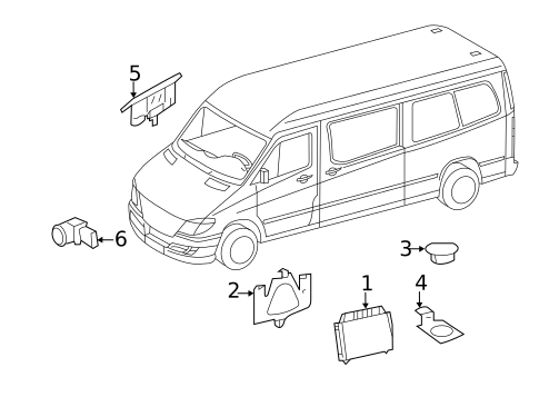 Electrical Components for 2010 Mercedes-Benz Sprinter 2500 #1