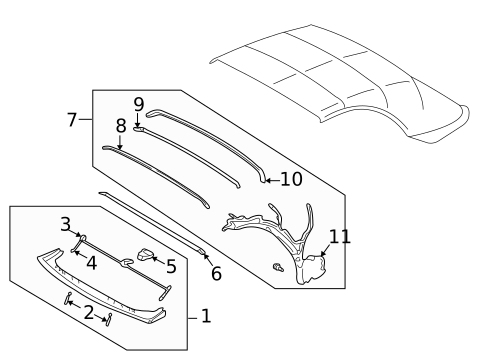 Frame & Components for 2002 Ford Thunderbird #0