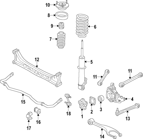 Rear Suspension for 2020 Porsche 911 #4