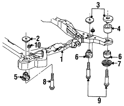 Crossmembers & Components for 1993 Cadillac Allante #0