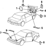 17277PC7664 - Body: Label for Honda: Prelude Image