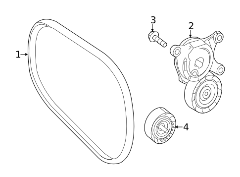 Belts & Pulleys for 2022 Mercedes-Benz CLA35 AMG #0