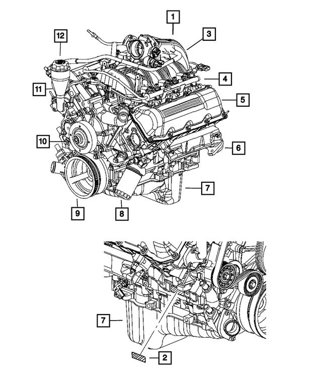 53021755AB - Engine 3.7L Six Cylinder [EKG]: Engine Oil Pan for Mopar Image