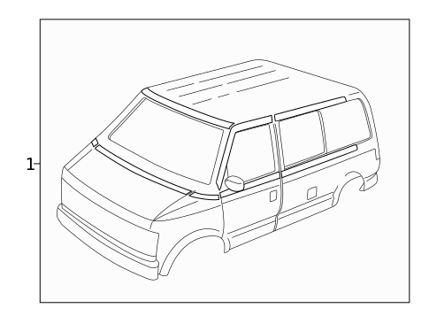 Stripe Tape for 1994 GMC Safari #0