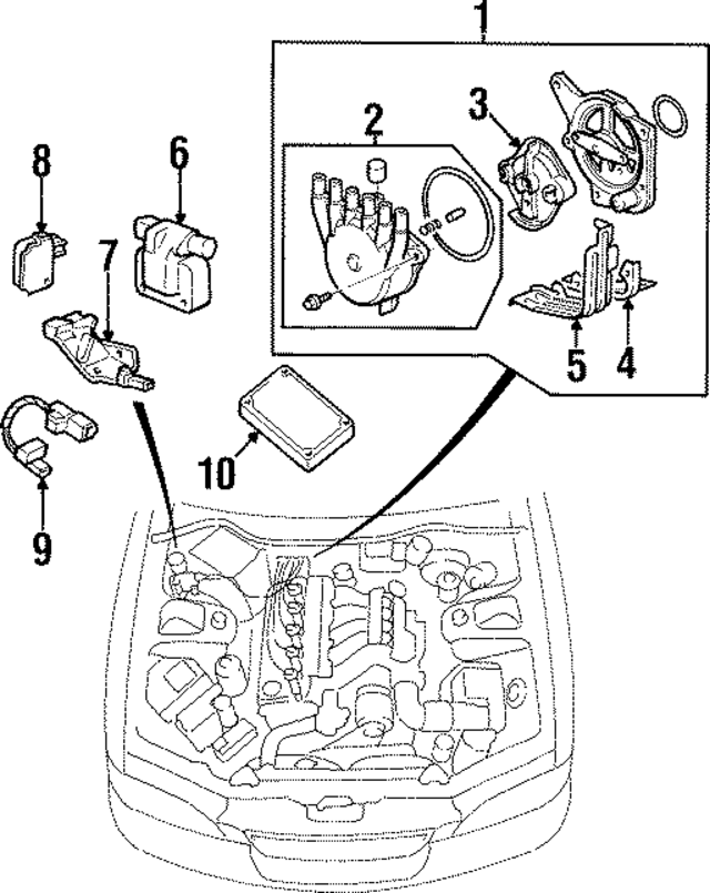 30501P1RA00 - Electrical: Ignition Coil Stay for Acura Image