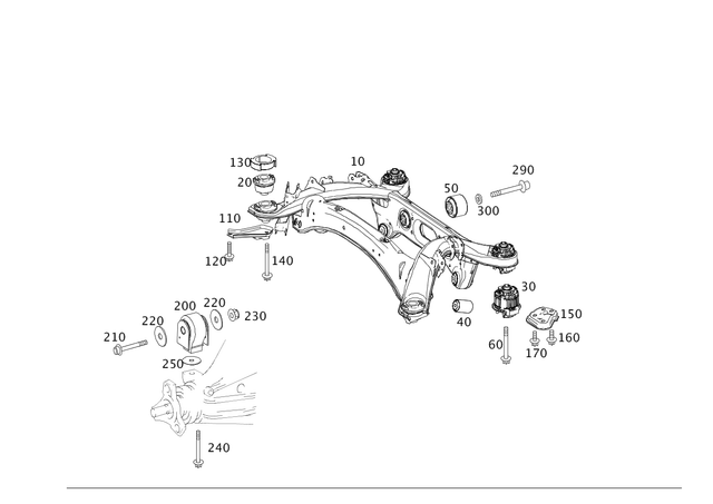 29901503 - Rear Axle: Hexalobular Head Screw for Mercedes-Benz: SL400, SL450, SL550, SL63 AMG, SL65 AMG Image image