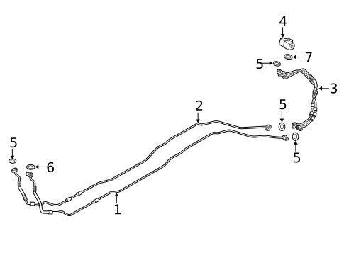 Rear AC Lines for 2021 BMW 745e xDrive #0