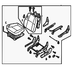 870500W077 - Body: Seat Assembly for Nissan: Pathfinder Image