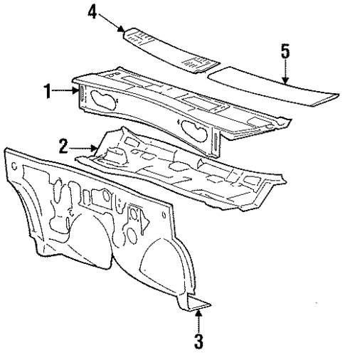 Cowl for 1988 Chrysler Conquest #0