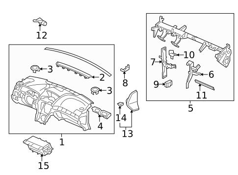 Instrument Panel for 2011 Acura TL #0