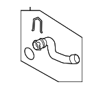 4G0122101P - Cooling System: Upper Hose for Audi Image