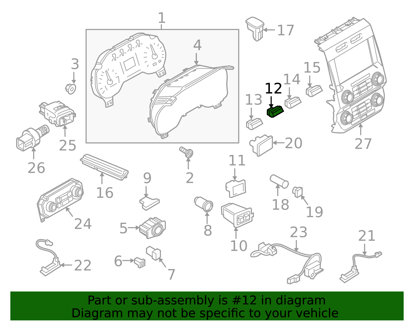 Motorcraft SW7259 Switch Assembly