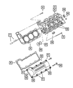 RL021941AA - Engine 3.7L Six Cylinder: Cylinder Head for Dodge: Dakota, Durango, Ram 1500 | Jeep: Commander, Grand Cherokee, Liberty Image
