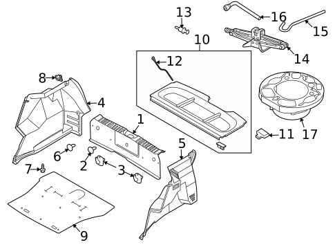 Interior Trim - Rear Body for 2009 Pontiac G3 #0