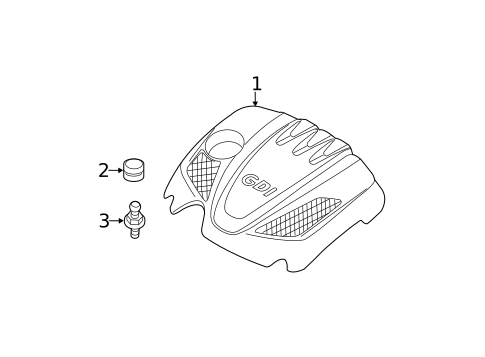 Engine Appearance Cover for 2012 Kia Optima #0