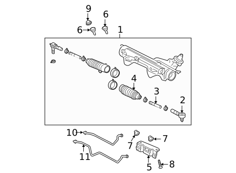 Steering Gear & Linkage for 2005 Ford Explorer #0