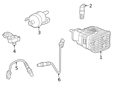 Emission Components for 2022 Cadillac CT4 #0